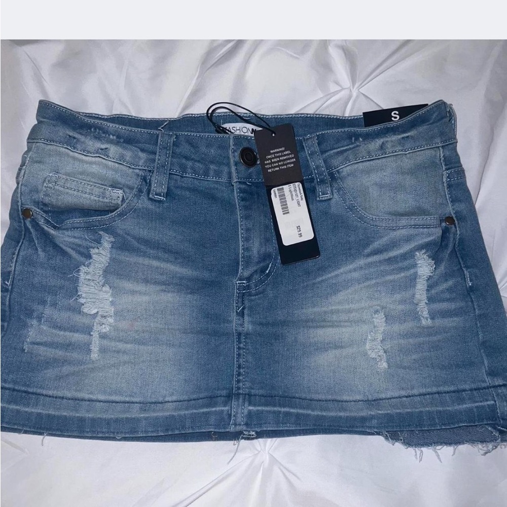Denim Mini Skirt